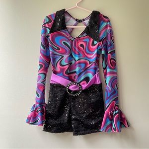 Revolution Stayin Alive Dance Biketard Coatume